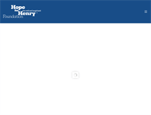 Tablet Screenshot of hopeforhenry.org